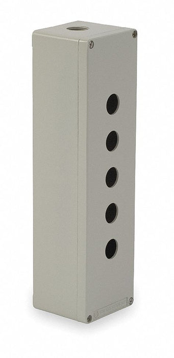 PushButtonEnclosur 22mm 5Hole DiCastAlum