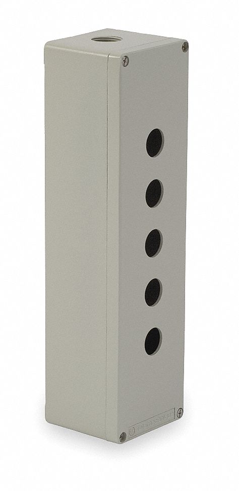 PushButtonEnclosur 22mm 5Hole DiCastAlum