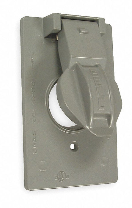 Weatherproof Cover Die-Cast Zinc Gray