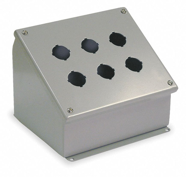 PushButtonEnclosure 30mm 6Holes Steel