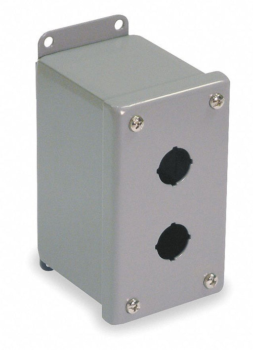 PushButtonEnclosure 22mm 2Hole CarbSteel