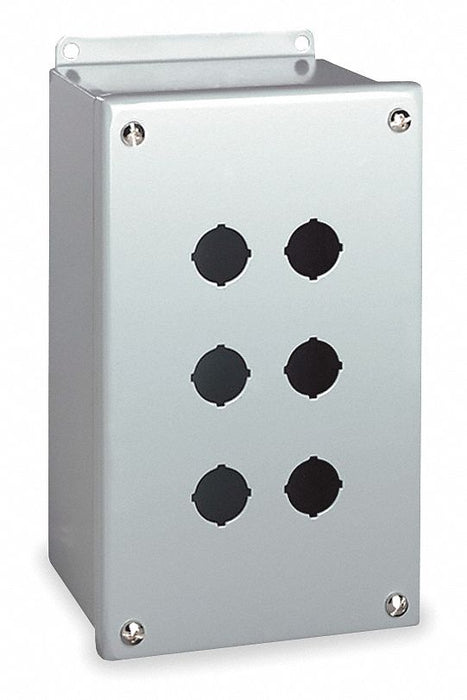 PushButtonEnclosure 22mm 6Hole CarbSteel