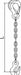 Chain Sling 3/8 in Size G120 5 ft L SGS