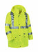 D2323 Rain Jacket w/Hood Hi-Vis Lime S