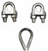 Wire Rope U-Bolt Clip and Thimble Kit