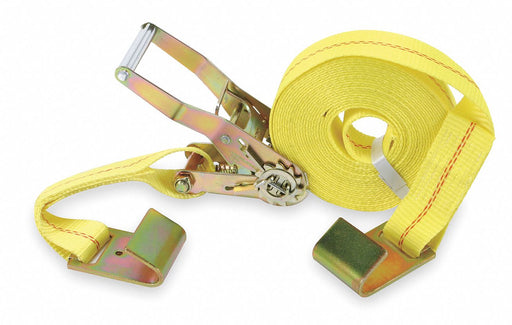 Tie Down Strap Flat-Hook Yellow