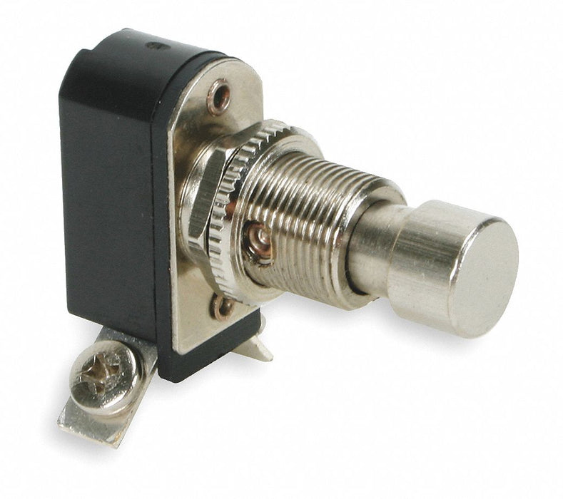 MiniaturePushButtnSwitch Silver SPST