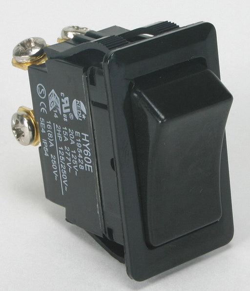 RockerSwitch NoLens/Lamp Black On/Off