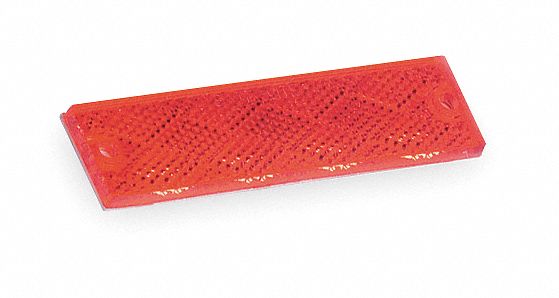 Reflector Rectangular Red 4-7/16 L