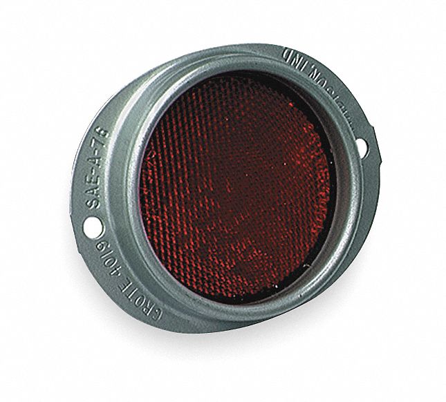 Reflector Round Red 4-11/16 L