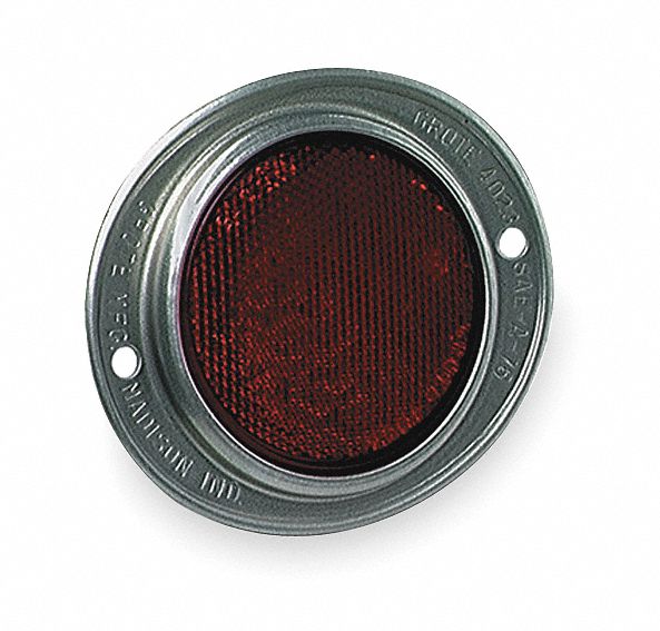 Reflector Round Red 4-11/16 L