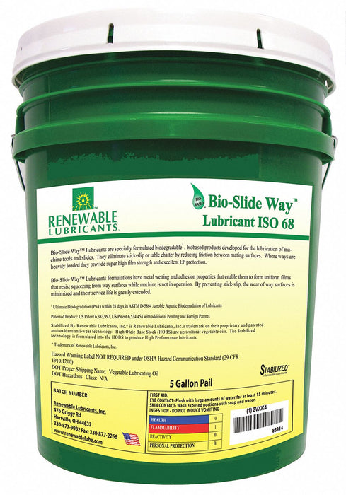 Slide Way Oil Bio-SW 5 Gal ISO 68