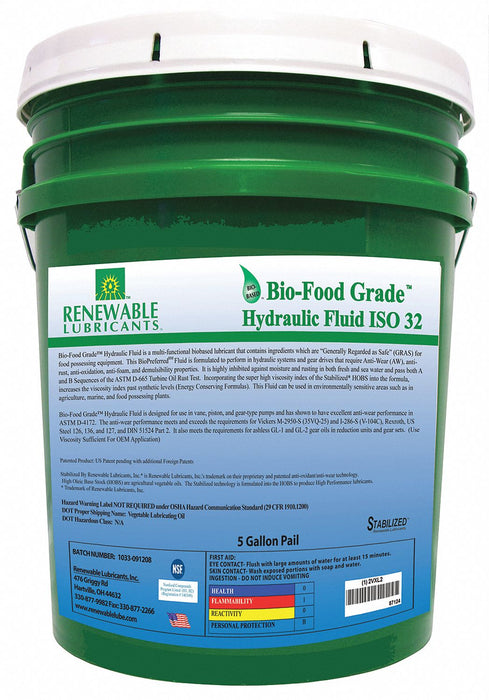 Bio-FG Hydraulic Fluid 5 gal ISO 32