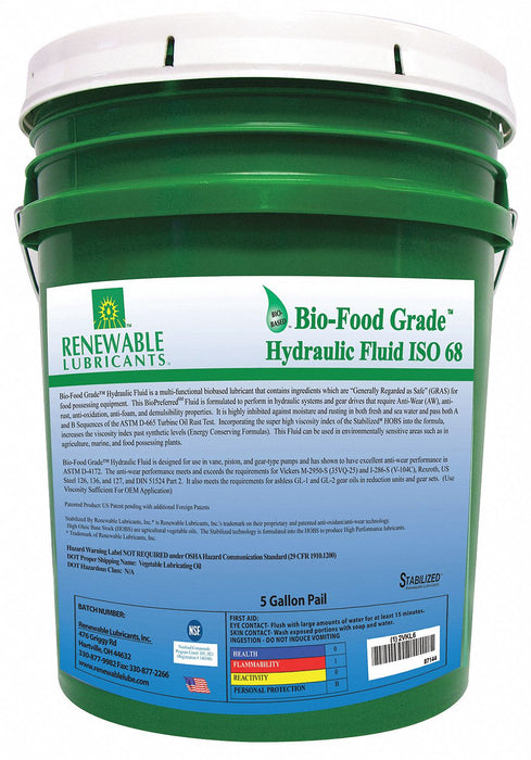Bio-FG Hydraulic Fluid 5 gal ISO 68
