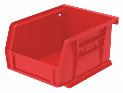 F8648 Hang and Stack Bin Red Plastic 3 in