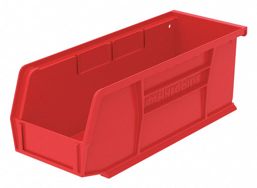 F8647 Hang and Stack Bin Red Plastic 3 in