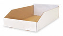 Corr Shelf Bin White Cardboard 4 3/4 in