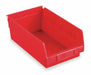 F8877 Shelf Bin Red Indstr Grd Poly 4 in
