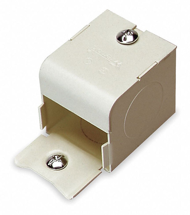 Entrance End Fitting Ivory Steel