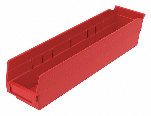 J5054 ShelfBin 17.875inL 4.125inW Plastic