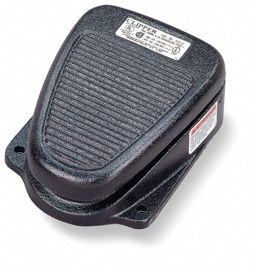FootSwtch Black CastIron SPDT Maintained