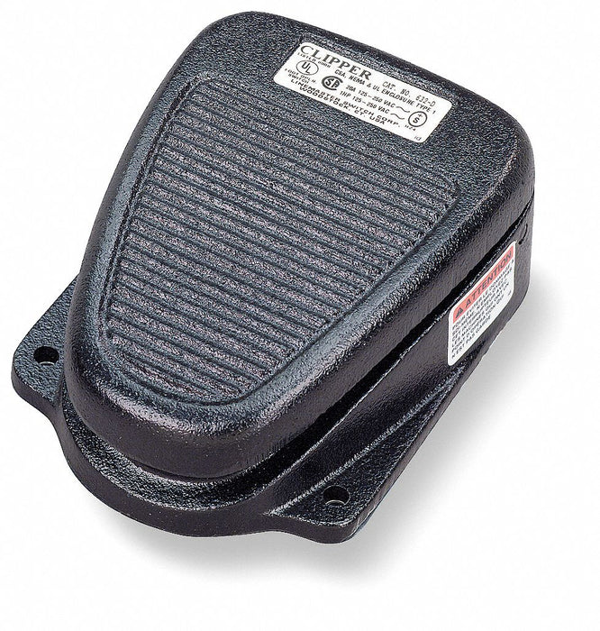 FootSwtch Black CastIron SPDT Maintained