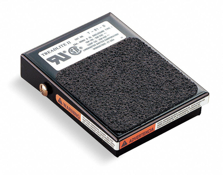 FootSwitch Black Steel SPDT-NO Momentary