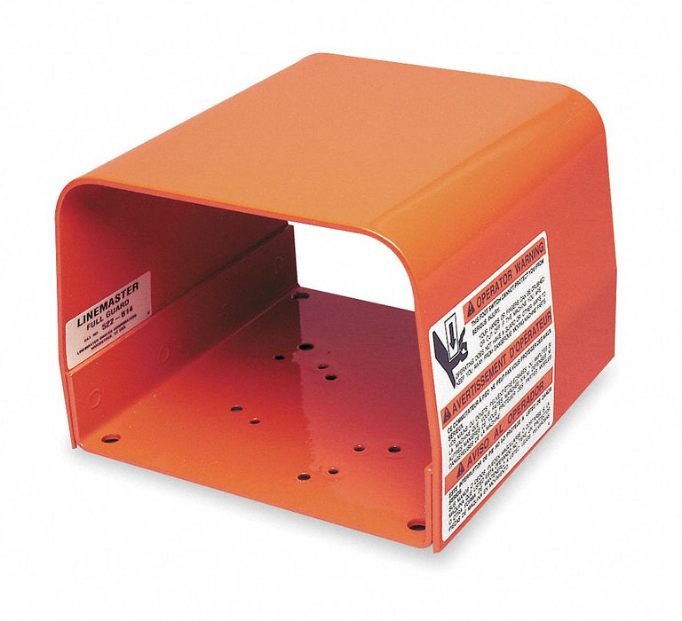 Foot Switch Guard Steel Orange