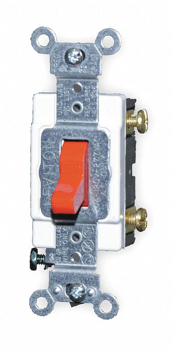 Wall Switch Red 20 A Single Pole 2 hp