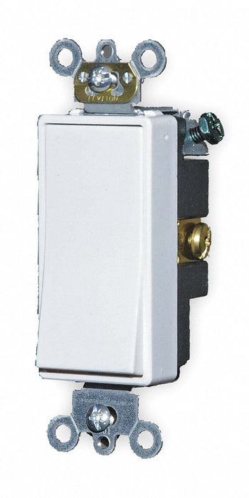 Wall Switch White 15 A Single Pole 2 hp