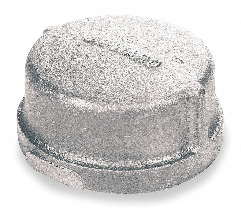 Round Cap Malleable Iron 3 in FNPT