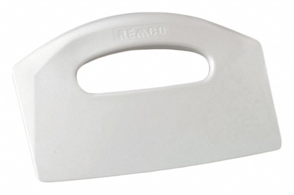 F8460 Bench Scraper Poly White 8 1/2 x 5 In