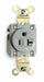 Receptacle Gray 20 A 2P3W Back Side 1PK