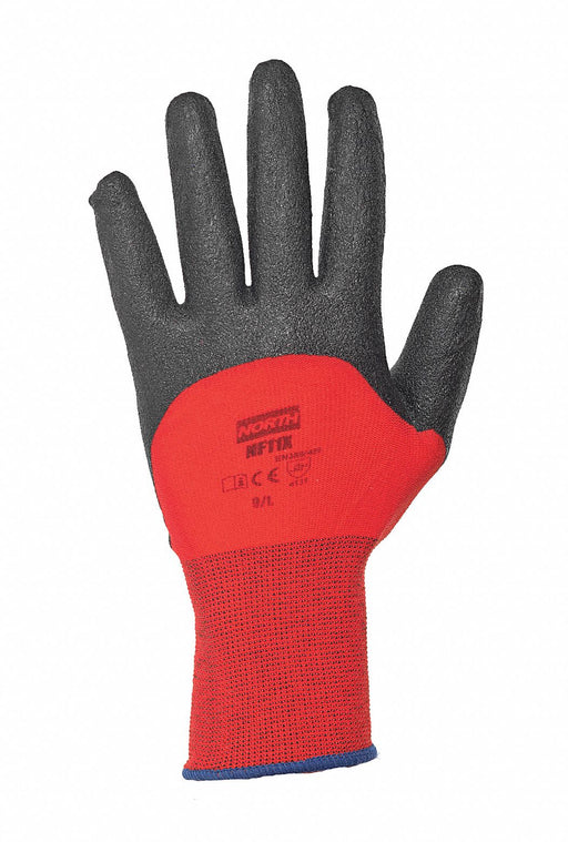 Coated Gloves L Black/Red PR