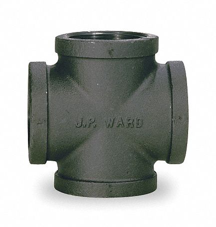 Cross Malleable Iron 2 1/2 in FNPT