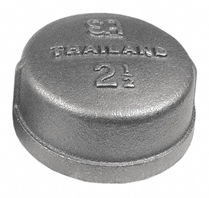 Round Cap Malleable Iron 2 1/2 in