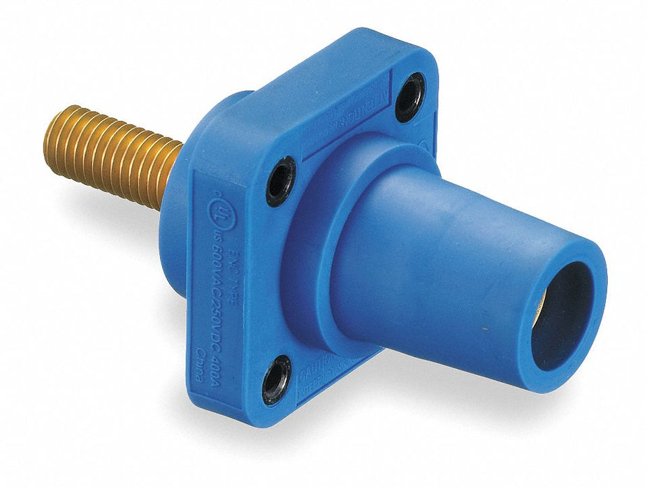 Recpt Blue Female Threaded Stud 400 A
