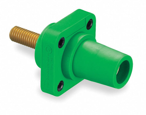 Recpt Green Female Threaded Stud 400 A