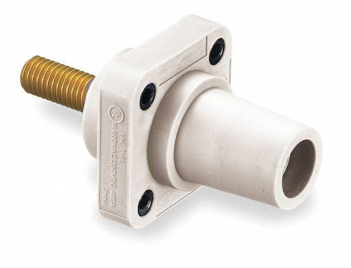 Recpt White Female Threaded Stud 400 A