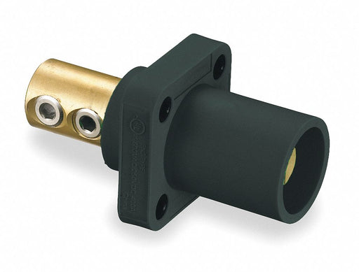 Recpt Black Male Double Set Screw 400 A
