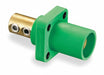 Recpt Green Male Double Set Screw 400 A