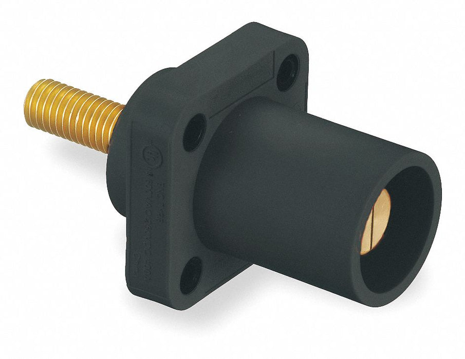 Recpt Black Male Double Set Screw 400 A