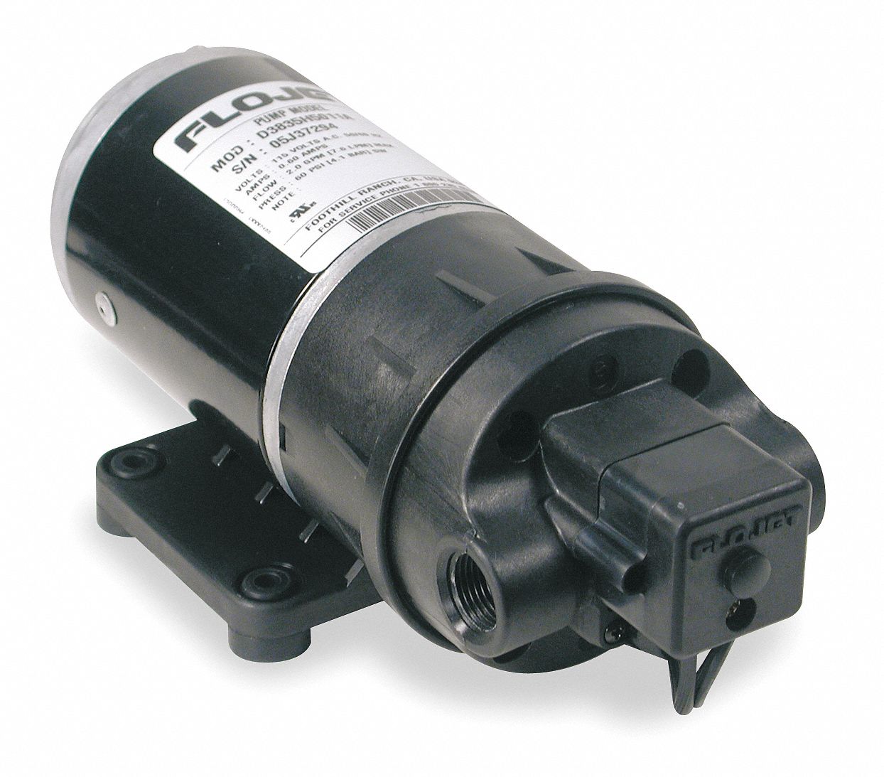 GenPur Dia Pump PolyP 2Cmb 2gpm 100psi