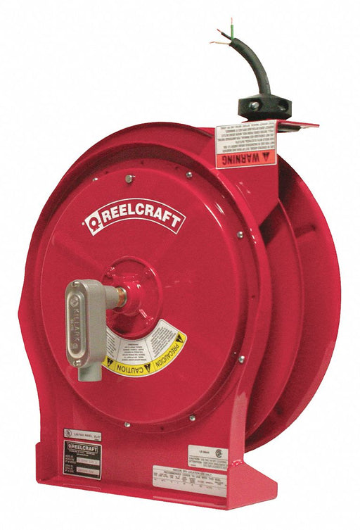 Extension Cord Reel Red 50 ft 10 AWG