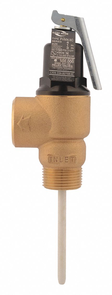 T and P Relief Valve MNPT x FNPT