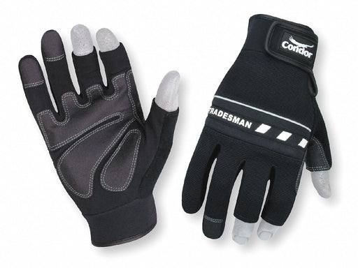 Mechanics Gloves 3-Finger Black 2XL PR