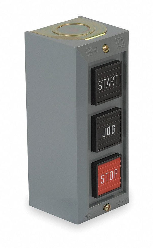 ControlStation Feed-Thru 3Buttons Blk/Rd