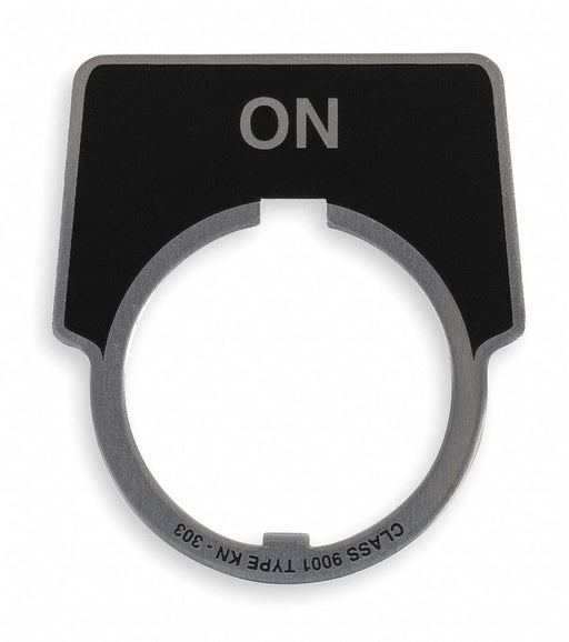 LegendPlate On Silver/Black Half-Round