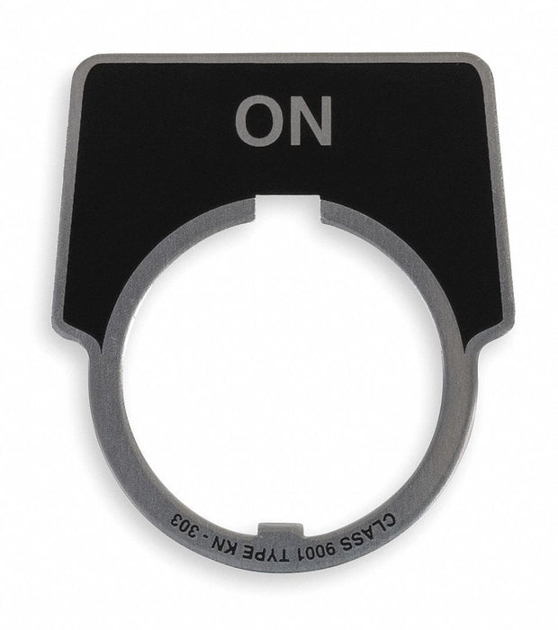 LegendPlate On Silver/Black Half-Round