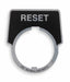 LegendPlate Reset Silver/Blk Half-Round
